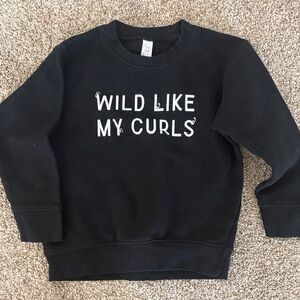 Kids black sweatshirt